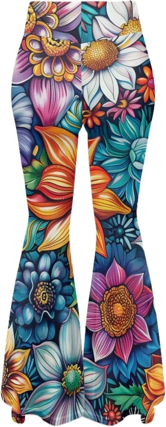 Women Bootcut Yoga Pants Tummy Control Workout Yoga Pants High Waisted Flare Leggings