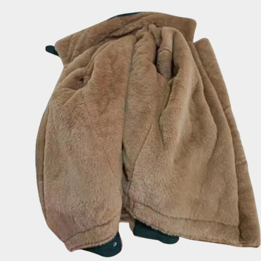 Women's Corduroy Lamb Wool Jacket  Thick & Warm  Zipper Closure  Loose Fit  Comfortable & Stylish  Multiple Colours