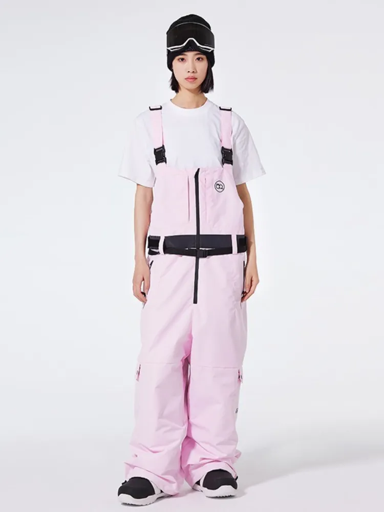 Women's Zipper Snowboard Jacket & Bib Pants Set