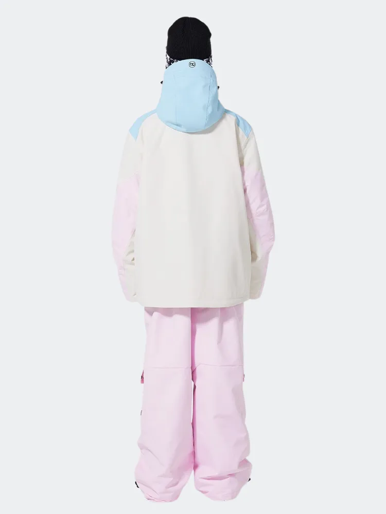 Women's Zipper Snowboard Jacket & Bib Pants Set