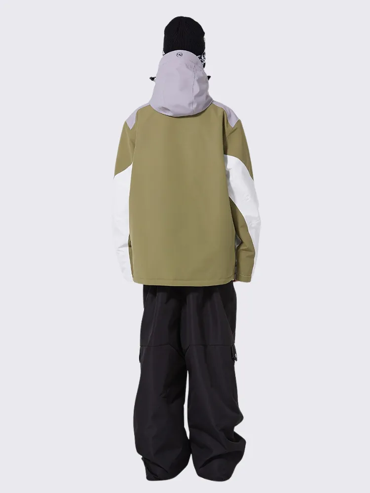 Women's Zipper Snowboard Jacket & Bib Pants Set