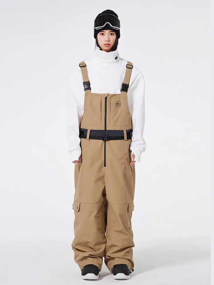Women's Zipper Snowboard Jacket & Bib Pants Set