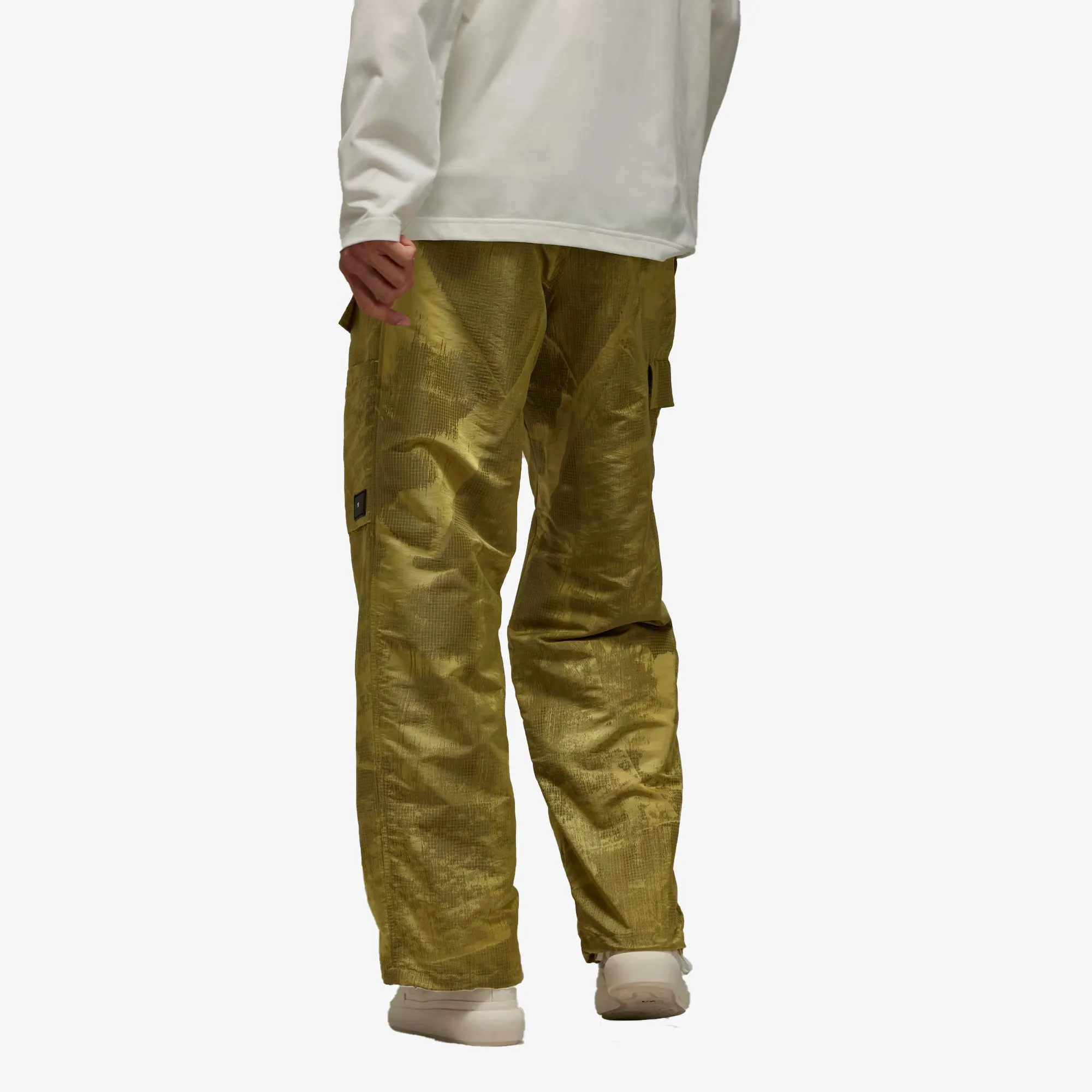 Y-3 | LINED JACQUARD RIPSTOP PANTS  { YELLOW/BLACK