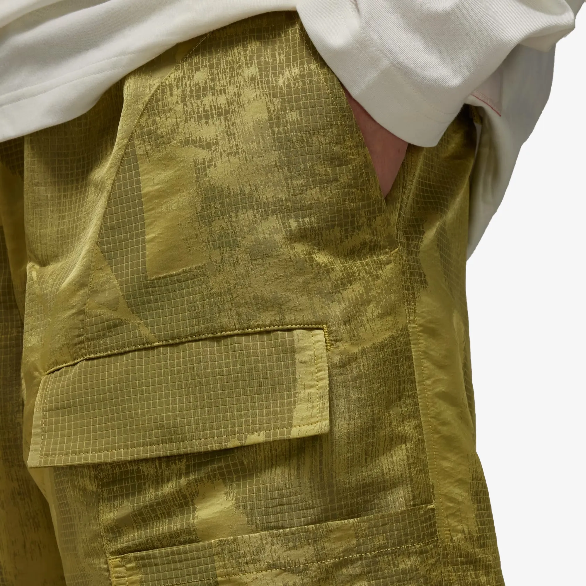 Y-3 | LINED JACQUARD RIPSTOP PANTS  { YELLOW/BLACK