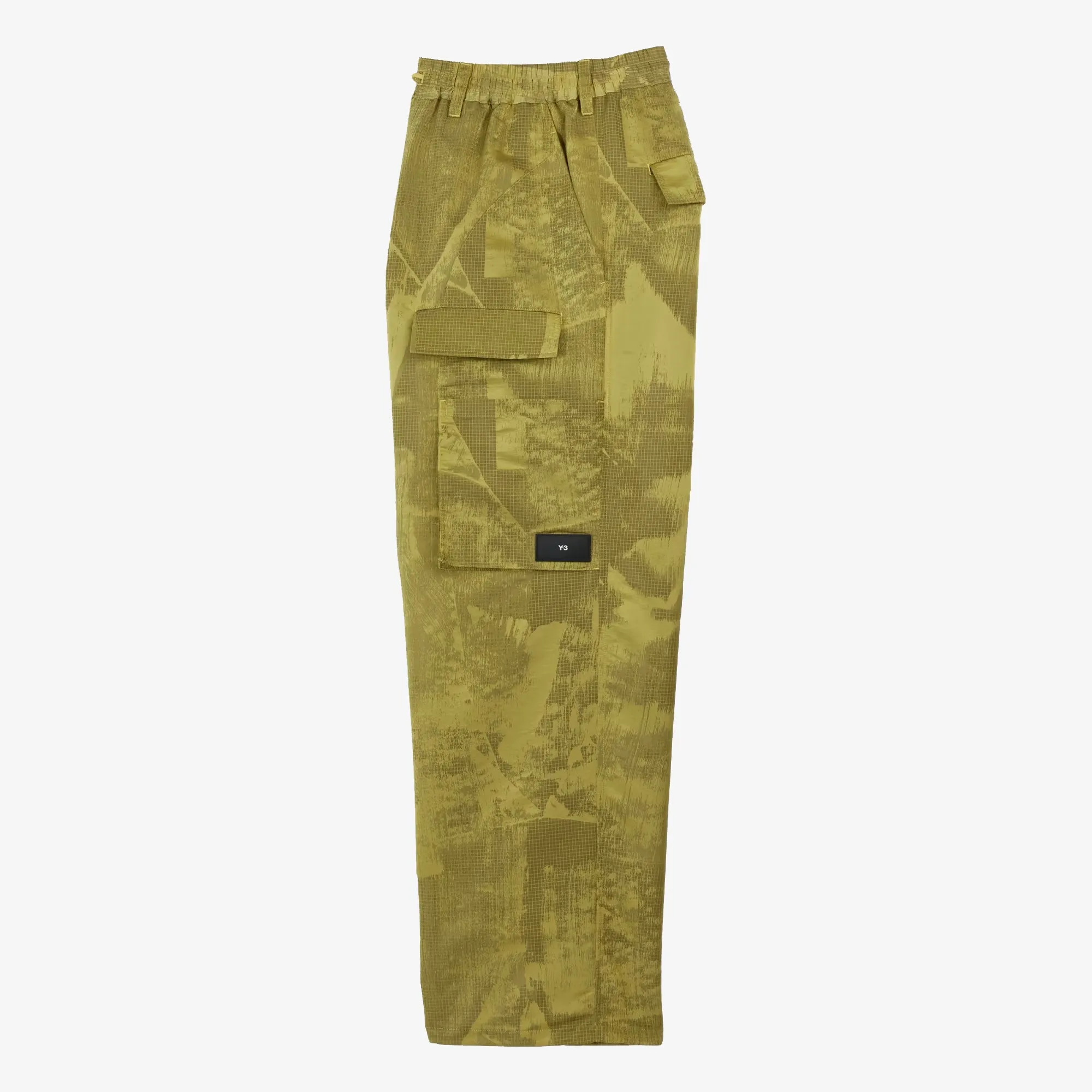 Y-3 | LINED JACQUARD RIPSTOP PANTS  { YELLOW/BLACK