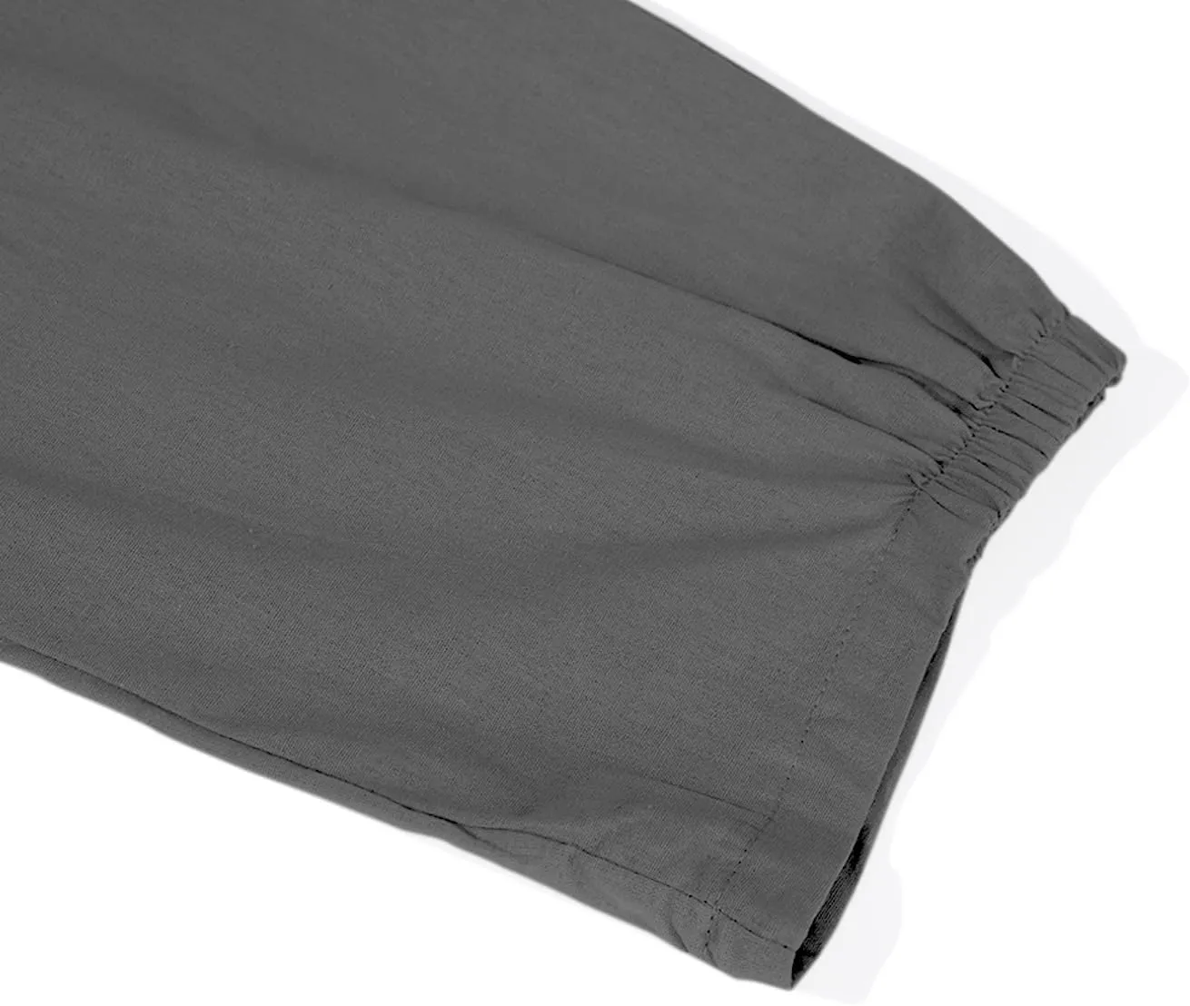 yoeasy Women's Linen Ankle Capris Trousers Loose Comfy Lounge Elastic Waist Pants with Pockets