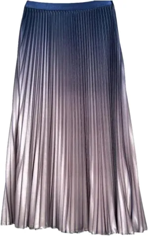 YTR6TW Women's Elastic High Waist Pleated Midi Skirt Women Summer Office Streetwear Skirt