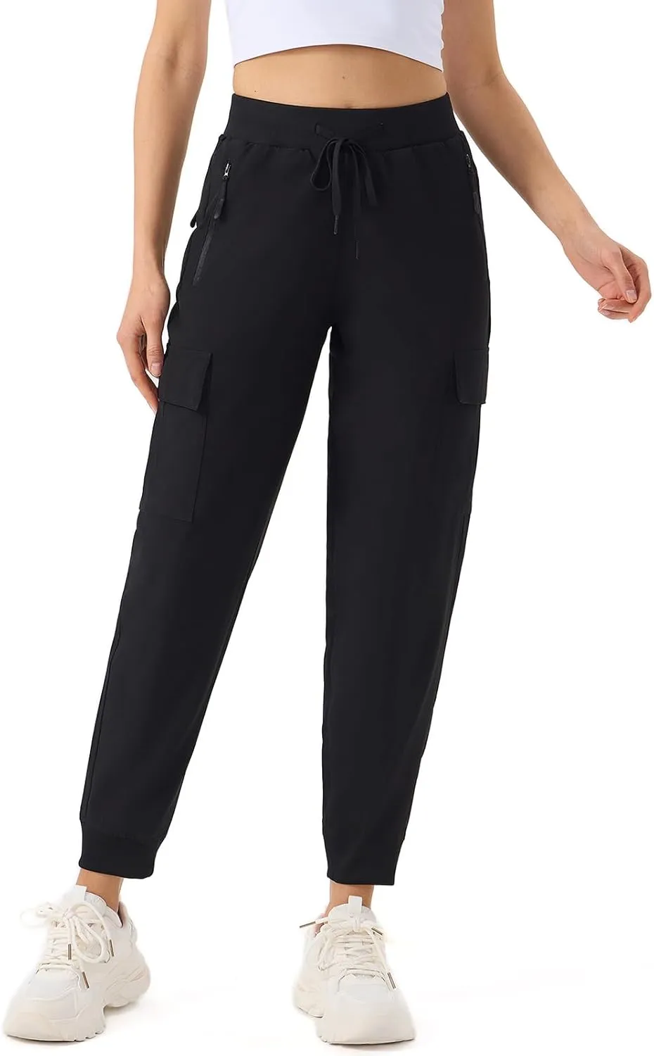 ZENGVEE Women's Quick Dry Hiking Cargo Pants with 5 Pockets Lightweight Athletic Travel Outdoor Joggers Casual Track Pants