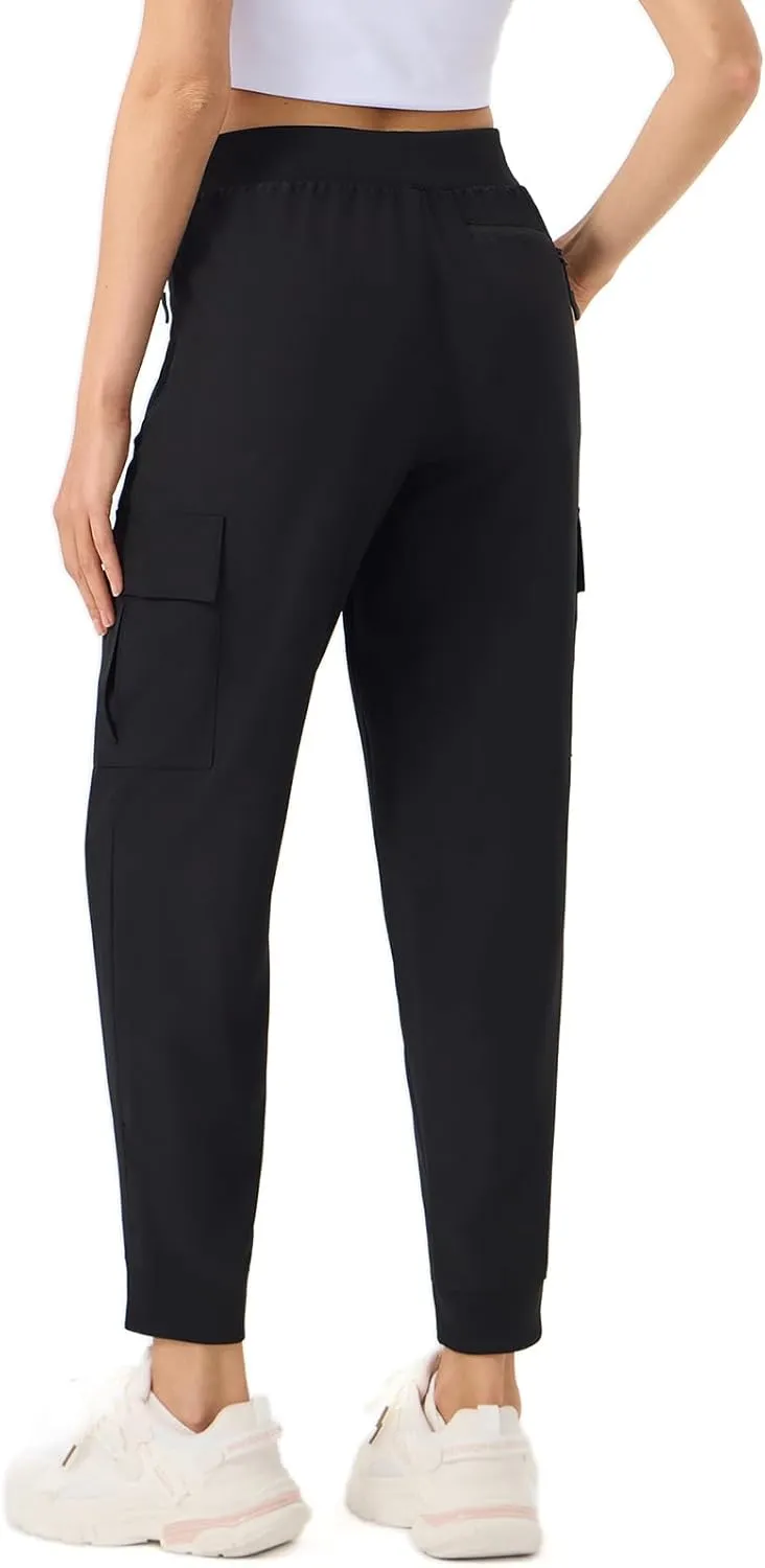 ZENGVEE Women's Quick Dry Hiking Cargo Pants with 5 Pockets Lightweight Athletic Travel Outdoor Joggers Casual Track Pants